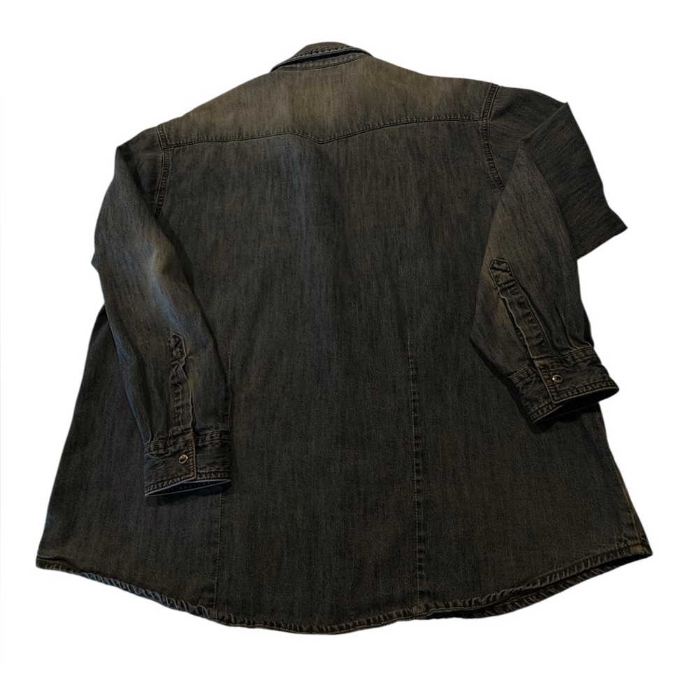 Vintage Wrangler Blues Denim Shirt/Jacket in a Faded Blue - Picture 10 of 12